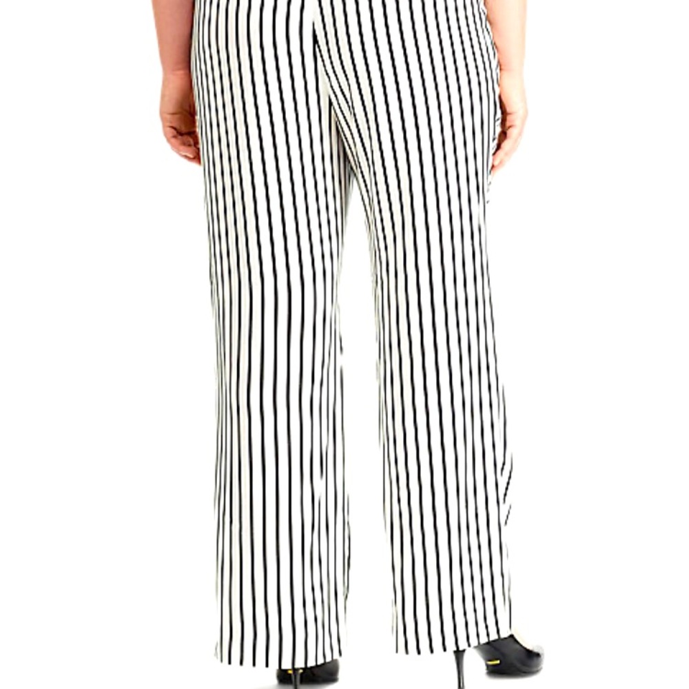 Polo Ralph Lauren | Striped Twill Wide Leg Pant Size M - Picture 2 of 9